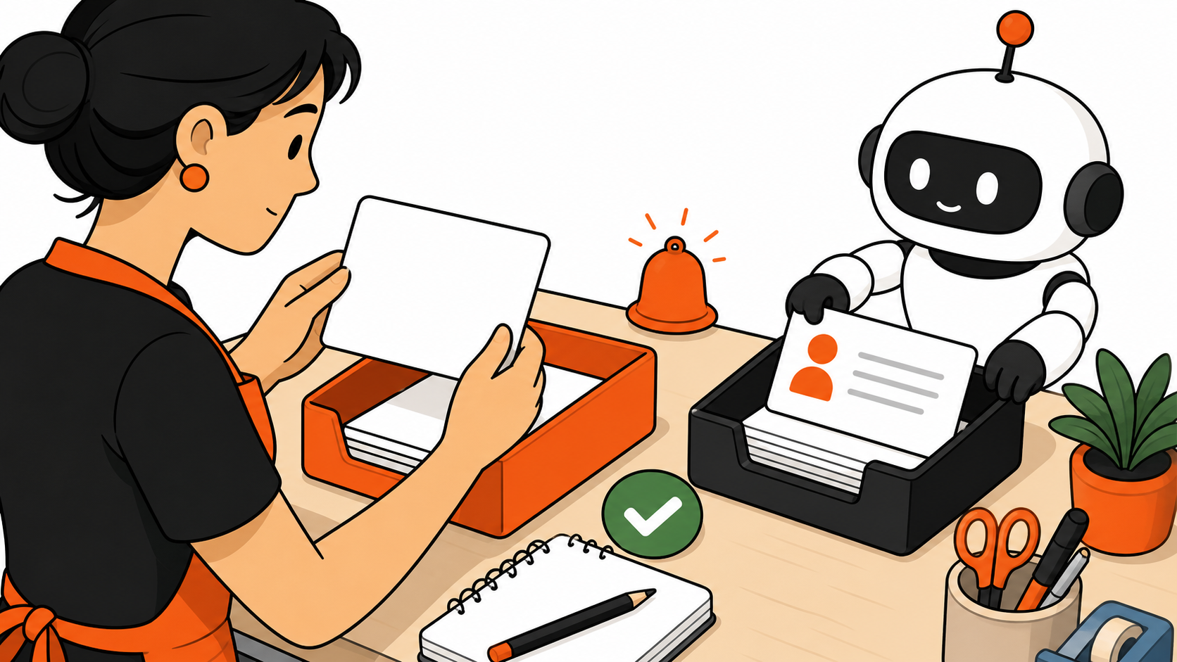 Human reviewing an automated lead follow-up email draft before sending