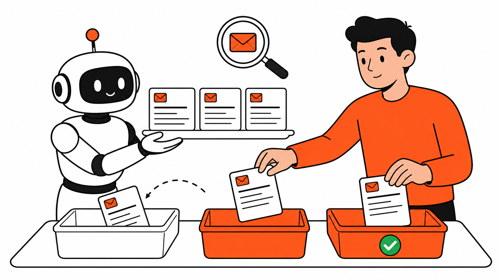 How to catch up on emails after vacation with AI summaries reviewed by a person