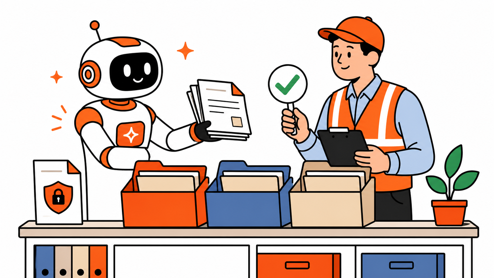 AI file cleanup for work with a human reviewing AI suggestions