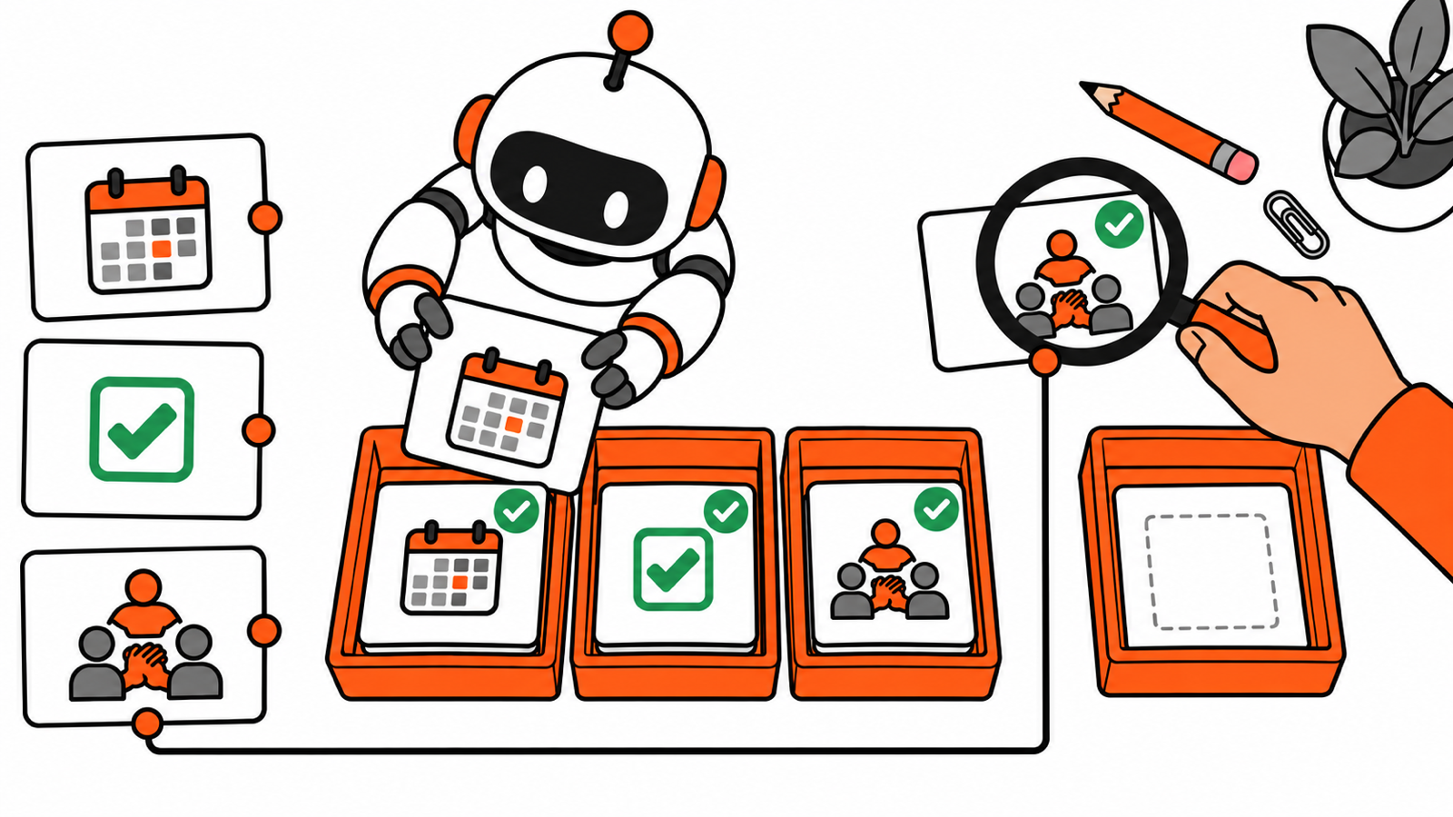 Self-evaluation with AI checking evidence against accomplishments and leaving unknowns unfilled